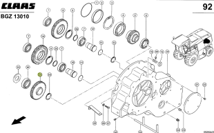 0002602411 Шестерня (редуктор Claas Jaguar) (зам. 0002602412)