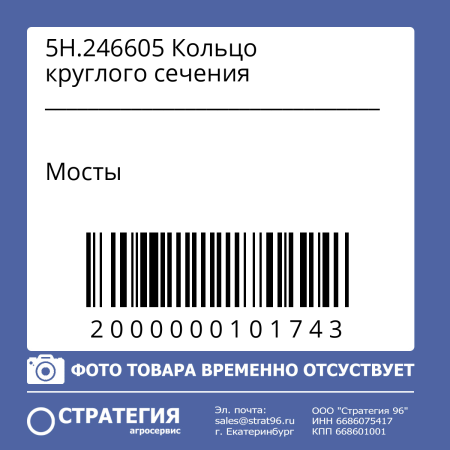 5H.246605 Кольцо круглого сечения