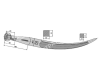 181608 Зуб изогнутый погрузчика L-800 M30x2 Dy=45