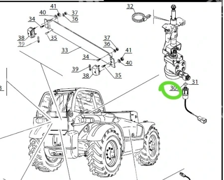 258817 Датчик давления MANITOU MLT-735 (Маниту)  | Оригинал актуальное фото