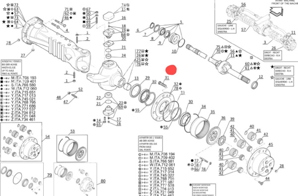 704616  Колесная шпилька 932.06.200.01 (932.06.074.01) MANITOU MLT-735 (Маниту)