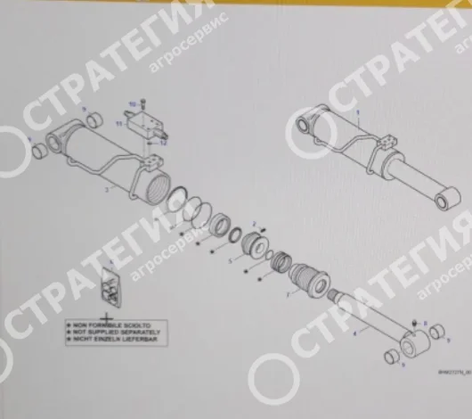 BHM2727N Гидроцилиндр опрокидования ковша DIECI 40.7