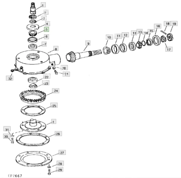 JD8194 + JD8230 Подшипник John Deere | Аналог